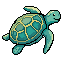 New sea turtle illustration for the ocean theme